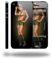 Army Pin Up Girl - Decal Style Vinyl Skin (fits Apple Original iPhone 5, NOT the iPhone 5C or 5S)