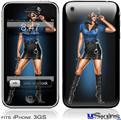 iPhone 3GS Skin - Police Dept Pin Up Girl