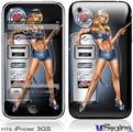 iPhone 3GS Skin - Filler Up Pin Up Girl
