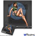 Decal Skin compatible with Sony PS3 Slim Bomber Pin Up Girl