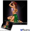 Decal Skin compatible with Sony PS3 Slim Hula Girl Pin Up
