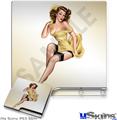 Decal Skin compatible with Sony PS3 Slim Rose Pin Up Girl