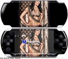 Sony PSP 3000 Skin - Ready For Action Pin Up Girl