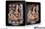 iPad Skin - Ready For Action Pin Up Girl