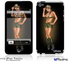 iPod Touch 4G Decal Style Vinyl Skin - Army Pin Up Girl