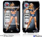 iPod Touch 4G Decal Style Vinyl Skin - Filler Up Pin Up Girl