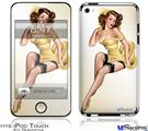 iPod Touch 4G Decal Style Vinyl Skin - Rose Pin Up Girl