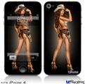 iPhone 4 Decal Style Vinyl Skin - Patty Pin Up Girl (DOES NOT fit newer iPhone 4S)