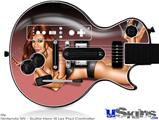 Guitar Hero III Wii Les Paul Skin - Smoke Pin Up Girl