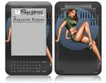 Bomber Pin Up Girl - Decal Style Skin fits Amazon Kindle 3 Keyboard (with 6 inch display)