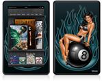 Amazon Kindle Fire (Original) Decal Style Skin - Eight Ball Pin Up Girl