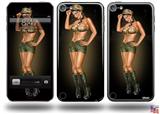 Army Pin Up Girl Decal Style Vinyl Skin - fits Apple iPod Touch 5G (IPOD NOT INCLUDED)