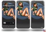 Bomber Pin Up Girl Decal Style Vinyl Skin - fits Apple iPod Touch 5G (IPOD NOT INCLUDED)