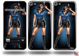 Police Dept Pin Up Girl Decal Style Vinyl Skin - fits Apple iPod Touch 5G (IPOD NOT INCLUDED)