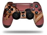 WraptorSkinz Skin compatible with Sony PS4 Dualshock Controller PlayStation 4 Original Slim and Pro Smoke Pin Up Girl (CONTROLLER NOT INCLUDED)