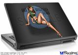 Laptop Skin (Large) - Bomber Pin Up Girl