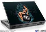 Laptop Skin (Large) - Eight Ball Pin Up Girl