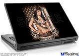 Laptop Skin (Large) - Ready For Action Pin Up Girl