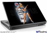 Laptop Skin (Large) - Filler Up Pin Up Girl