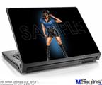 Laptop Skin (Small) - Police Dept Pin Up Girl