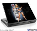 Laptop Skin (Small) - Filler Up Pin Up Girl