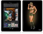 Amazon Kindle Fire (Original) Decal Style Skin - Army Pin Up Girl