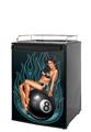 Kegerator Skin - Eight Ball Pin Up Girl (fits medium sized dorm fridge and kegerators)