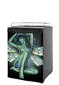 Kegerator Skin - Fairy Pin Up Girl (fits medium sized dorm fridge and kegerators)