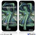 iPhone 4S Decal Style Vinyl Skin - Fairy Pin Up Girl