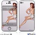 iPhone 4S Decal Style Vinyl Skin - Bunny Pin Up Girl