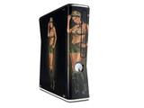 Army Pin Up Girl Decal Style Skin for XBOX 360 Slim Vertical