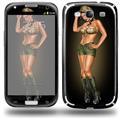 Army Pin Up Girl - Decal Style Skin (fits Samsung Galaxy S III S3)