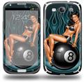 Eight Ball Pin Up Girl - Decal Style Skin (fits Samsung Galaxy S III S3)