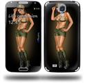 Army Pin Up Girl - Decal Style Skin (fits Samsung Galaxy S IV S4)